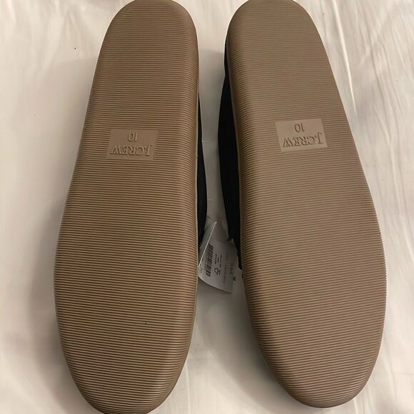 J. CREW INDIGO VINTAGE SUEDE SLIPPERS.   FLUFFY INTERIOR!   NEW WITH TAGS - Picture 3 of 5